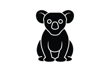 Fototapeta premium koala sitting vector icon