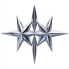 Obraz premium Four-pointed starbursts reflective chandelier decorative.