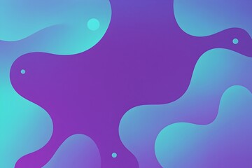 Abstract Fluid Gradient Background with Purple and Blue Curves