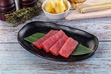 Japanese sliced tuna sashimi fish