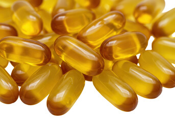 Isolated Omega-3 Fish Oil Capsules Promoting Wellness