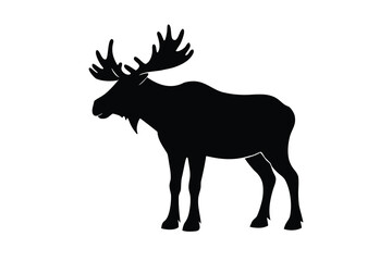 moose silhouette vector icon