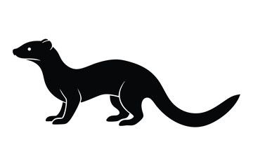 mongoose silhouette vector icon