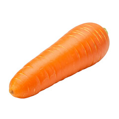 Isolated Fresh Carrot Vegetable Rich with Vitamins Transparent Background