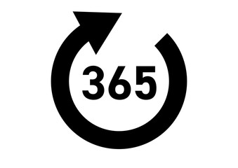 シンプルな365日のアイコン