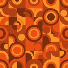 Retro 70s Circle Pattern v1