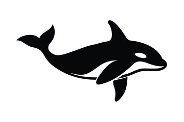 orca whale vector icon