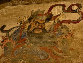 the mural  in dafo temple/The Grand Buddha Monastery, Gansu, China © wendi