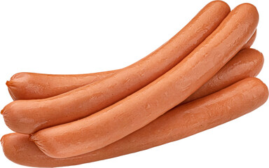 Frankfurter sausages isolated