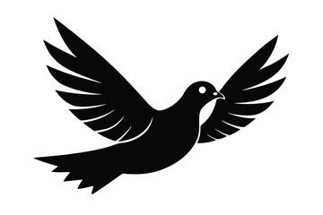 pigeon flying vector icon