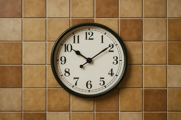 Time stands still on this classic wall clock, marking the passage of hours in a timeless dance of numbers