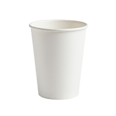 Isolated White Paper Cup Empty Cardboard Container Beverage Hot Tea