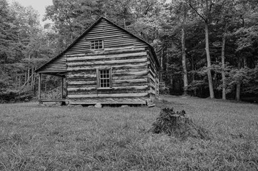 The Carter Shields cabin in Cades Cove, Great Smoky Mountains, Tennessee