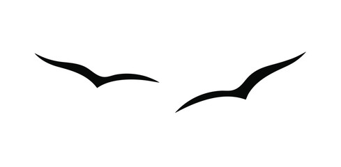 silhouette, seagull, migrate, bird, wing, flying, flight, concept, motion, isolated, group, logo, , simple, abstract, shape, monochrome, icon, clipar, template, vector, illustration, minimalist, black