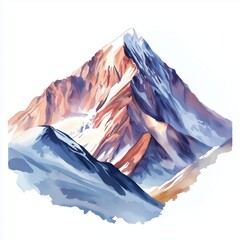 Aconcagua Aconcagua Hand Drawn Watercolor