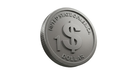 Silver Dollar United States Coin Finance Wealth Payment Illustration