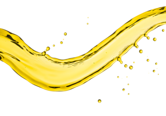 Isolated Splash Illustration Liquid Yellow Water Stream on Transparent Background