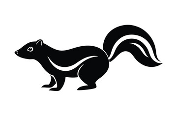 skunk silhouette vector icon
