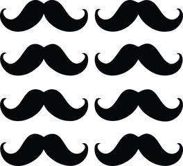 Mustache Silhouettes