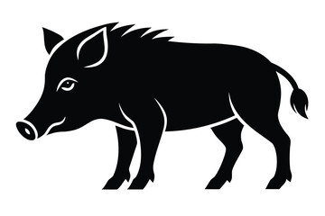 wild boar vector icon