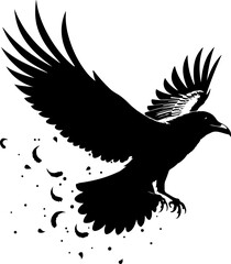 Obraz premium American , tribal phoenix, bird of fire, Tattoos vector design