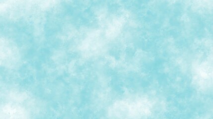 Obraz premium Serene blend of azure and white hues creating a cloudy watercolor aesthetic backdrop