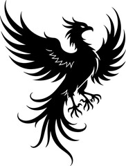 Rise Eternal: Tribal Phoenix Flame tattoo tribal
 Vector bndle
