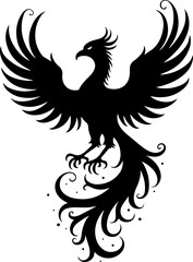 Rise Eternal: Tribal Phoenix Flame tattoo tribal
 Vector bndle
