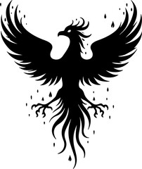 Rise Eternal: Tribal Phoenix Flame tattoo tribal
 Vector bndle
