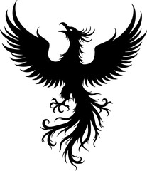 Rise Eternal: Tribal Phoenix Flame tattoo tribal
 Vector bndle

