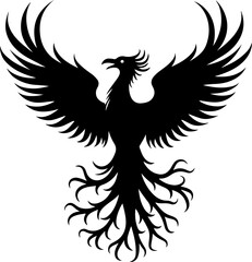 Rise Eternal: Tribal Phoenix Flame tattoo tribal
 Vector bndle
