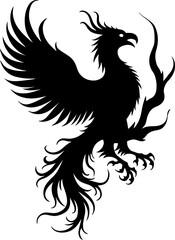 Rise Eternal: Tribal Phoenix Flame tattoo tribal
 Vector bndle

