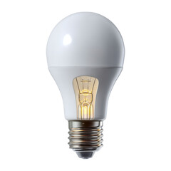 Obraz premium Modern LED Light Bulb with Vintage Charm on a white background.