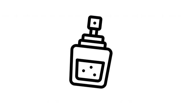 perfume minimalist line animation