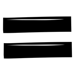 Obraz premium Illustration of a black equal sign 