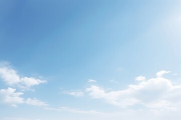 Fototapeta premium Blue sky with cirrus clouds background outdoors nature.