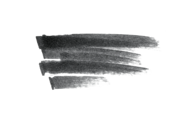 hand drawn black marker brush strokes texture isolated on white or transparent png