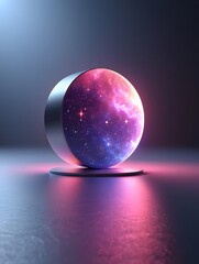 Buy galaxy sphere nebula space ball with stand for home decor and interior design