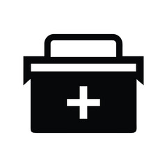 First Aid Kit icon vector. first aid box vector icon line template. medical kit icon logo.