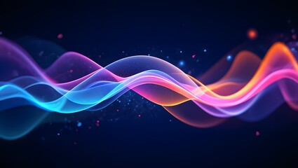 Abstract colorful waves background wallpaper design for desktop and presentations use