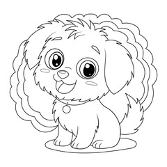 puppy coloring book for kids