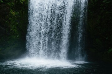 Stunning Waterfall with a Splash of Water in the Photo