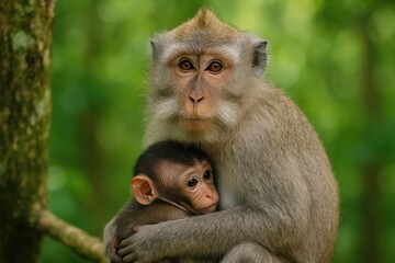 Fototapeta premium Close-up image of a monkey in detail