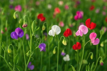 Multicolored Mendel's Flower for Genetics and Biology Education