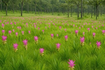 A stunning floral display at a national park's scenic district