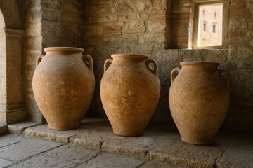 Ancient Earthen Vessels Inside the Europa Vessel Residence