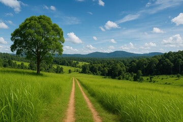 Fototapeta premium Exploring the lush landscapes of a renowned national reserve