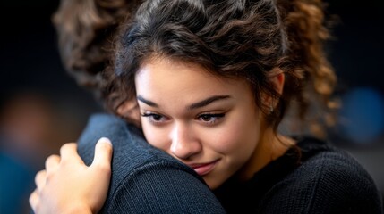 friend in need, People and society. Compassionate Support: Person Comforting Friend in Time of Need Showing Empathy and Friendship