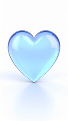 Hologram 3D heart icon illustration