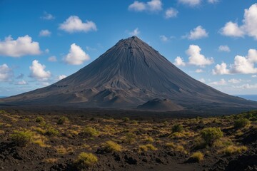 Fototapeta premium Volcano at a Natural Reserve on Fogo Island